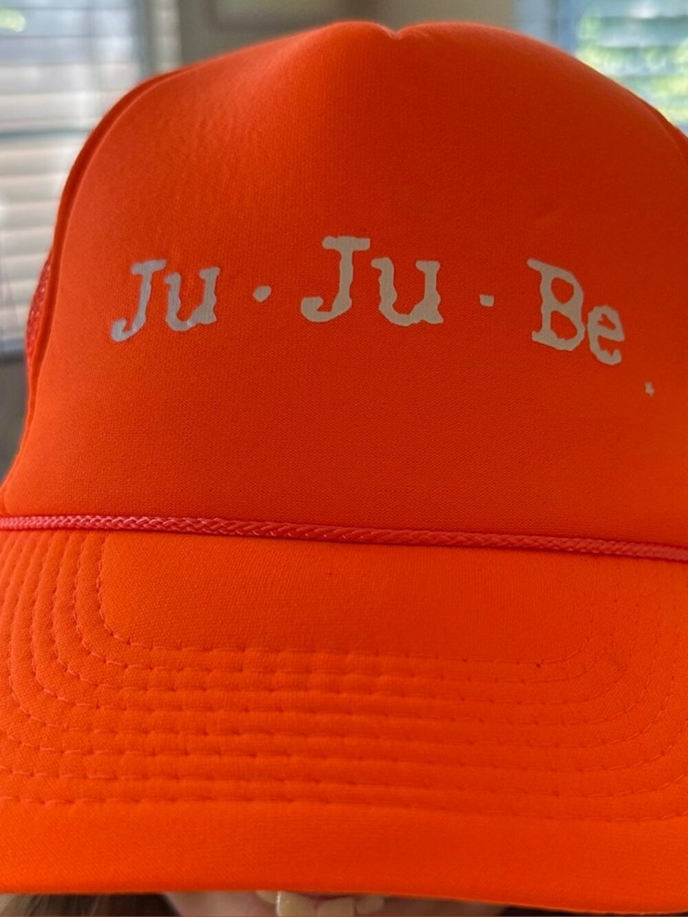 Ju-Ju-Be Bright Orange Trucker Hat One size